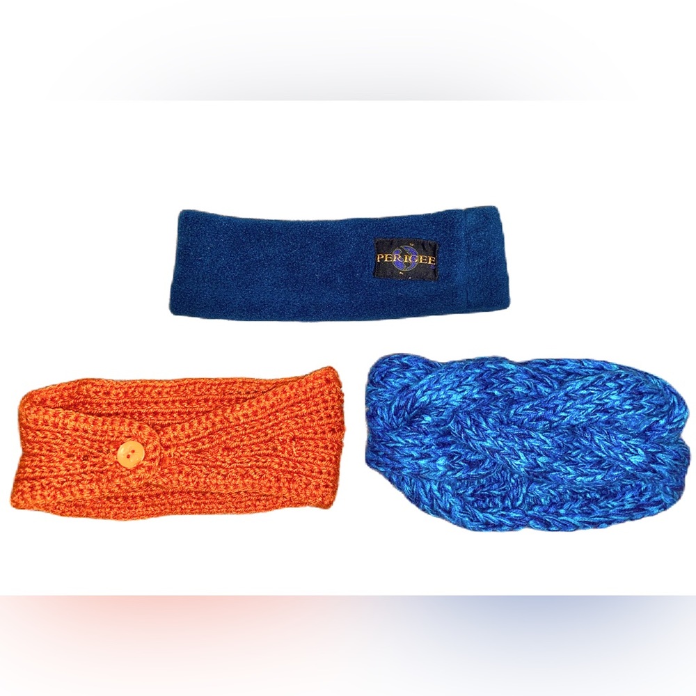 Vintage warming headbands. Cold weather headbands. 3 pack. Crochet.